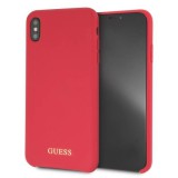 Guess GUHCI65LSGLRE iPhone Xs Max piros szilikon keménytok