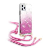 Guess GUHCN58WO4GPI iPhone 11 Pro rózsaszín 4G színátmenetes keménytok