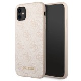 Guess GUHCN61G4GFPI iPhone 11 6,1" rózsaszín keménytok 4G fém arany logó