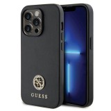 Guess GUHCP13XPS4DGPK iPhone 13 Pro Max 6.7" fekete keménytok Strass fém logó