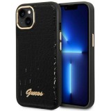 Guess GUHCP14MHGCRHK iPhone 14 Plus 6.7" fekete keménytok Croco Collection