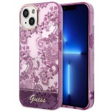 Guess GUHCP14MHGPLHF iPhone 14 Plus 6.7" fukszia keménytok Porcelán kollekció