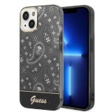 Guess GUHCP14SHGBNHK iPhone 14 6.1" fekete keménytok Bandana paisley