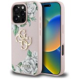 Guess GUHCP16LPGROP4MP Grained Roses Big 4G Logo tok iPhone 16 Pro - rózsaszín