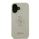 Guess GUHCP16MHG4SGD Fixed Glitter Big 4G tok iPhone 16 Plus - arany színű