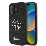 Guess GUHCP16MHG4SGK Fixed Glitter Big 4G keménytok iPhone 16 Plus - fekete