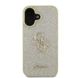 Guess GUHCP16SHG4SGD Fixed Glitter Big 4G tok iPhone 16 - arany színű