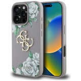 Guess GUHCP16XPGROP4MU Grained Roses Big 4G Logo tok iPhone 16 Pro Max - fáradt lila