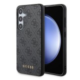 Guess GUHCS24SG4GFGR 4G Metal Gold Logo keménytok Samsung Galaxy S24 - fekete