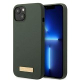 Guess GUHMP13MSBPLA iPhone 13 6.1" khaki keménytok Silicone Logo Plate MagSafe
