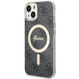 Guess GUHMP15MH4STK iPhone 15 Plus 6.7" fekete keménytok 4G MagSafe