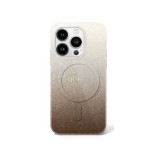 Guess GUHMP16LHGRCELW IML Glitter Gradient MagSafe keménytok iPhone 16 Pro - barna