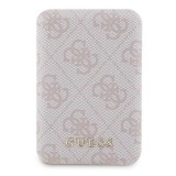 Guess GUPB5FP4EMGP 4G Leather Metal Logo MagSafe powerbank 15W 5000mAh - rózsaszín