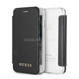 Guess iPhone 8 színváltó kihajtható műbőr fekete tok (GUFLBKI8IGLTBK)