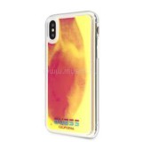Guess iPhone X/XS sötétben világító rózsaszín homok tok (GUHCPXGLCPI)