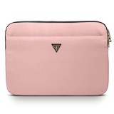 Guess Laptop táska GUCS13NTMLLP 13" rózsaszín Nylon háromszög logóval