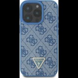 Guess Leather Metal Logo Strass Crossbody iPhone 16 Pro Max kemény hátlap tok, kék GUHCP16XP4TDSCPB (GUHCP16XP4TDSCPB)