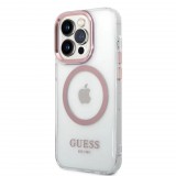 Guess MagSafe tok pink (GUHMP14XHTRMP) Apple iPhone 14 Pro Max készülékhez (127201) - Telefontok