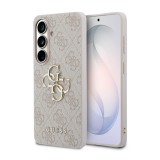 Guess PU 4G Metal Logo Samsung Galaxy S26 Plus tok, rózsaszín