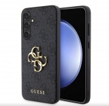 Guess PU 4G Metal Logo Samsung S711 Galaxy S23 FE hátlapvédő tok szürke (GUHCS23FE4GMGGR)