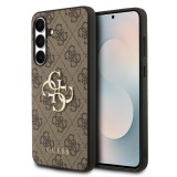 Guess PU 4G Metal Logo Samsung S947 Galaxy S26 Plus hátlapvédő tok barna (GUHCS25S4GMGBR)