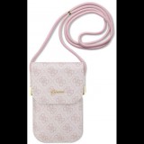 Guess PU 4G Metal Logo Script Phone Bag rózsaszín (GUOWBP4SNSP)
