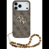 Guess PU 4G Metal Logo Strap iPhone 17 Pro Max barna tok (GUHCP17XP4GMGSW)