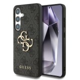Guess PU 4G Metal Logo Tok Samsung Galaxy S25+ készülékhez szürke