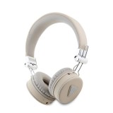 Guess PU Grained Triangle Logo ENC vezeték nélküli fejhallgató bézs