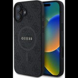 Guess PU Leather 4G Colored Ring MagSafe iPhone 16 Black tok (GUHMP16SG4GFRK)