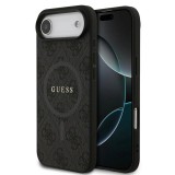 Guess PU Leather 4G Colored Ring MagSafe tok iPhone Air készülékhez fekete