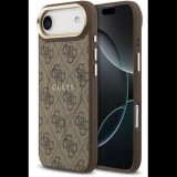 Guess PU Leather 4G Gold Frame iPhone Air barna MagSafe tok (GUHMP17MP4MSEGCW)