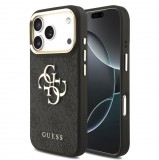 Guess PU Leather 4G Logo MagSafe Apple iPhone 17 Pro Max (6.9) hátlapvédő tok fekete (GUHCP17X4GMGCGR)