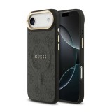 Guess PU Leather Classic Logo MagSafe Apple iPhone 17 Air (6.6) hátlapvédő tok fekete (GUHMP17MP4MSEGCK)