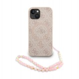 Guess PU Leather MagSafe Apple iPhone 15 Pro (6.1) hátlapvédő tok pink (GUHMP15LP4GREGSP)