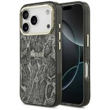 Guess Python Pattern MagSafe tok iPhone 17 Pro fekete színű tokhoz