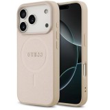 Guess Saffiano Classic Logo Apple iPhone 17 Pro MagSafe tok, rózsaszín