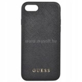 Guess Saffiano iPhone 8 szilikon fekete tok (GUHCI8SLSABK)