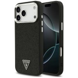 Guess tok Guess Glitter háromszög logó MagSafe iPhone 17 Pro Max-hoz fekete