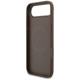 GUESS tok IPHONE 17 Air kompatibilis MagSafe GUHMP17MG4GFRW (PU 4G gyűrű klasszikus logó) barna