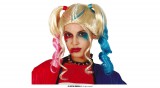 Guirca Harley Quinn halloween farsang jelmez kiegészítő - szőke paróka (v2)