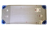Gumifüles lepedő óvodai fektetőre szürke- fehér pöttyös indián maci 55x130cm / 58x130cm ágyra