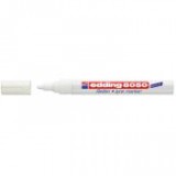 Gumijelölő marker, 2-4 mm, kúpos, EDDING "8050", fehér