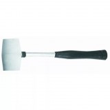 GUMIKALAPÁCS 40MM 225G FEHÉR FÉMNYÉLLEL TOP TOOLS