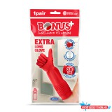 Gumikesztyû extra hosszú 38 cm-es hossz M HoReCa Bonus+ B050