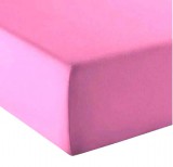 Gumis lepedő pamutvászon alapanyagból 140x200 cm - mályva