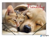 Gumis mappa, 15 mm, PP, A4, PANTA PLAST 'Friendship'