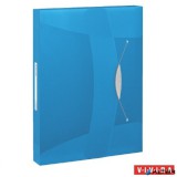 Gumis mappa, 40 mm, PP, A4, ESSELTE "Vivida Jumbo", Vivida kék