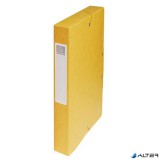 Gumis mappa, karton, A4, 40 mm, EXACOMPTA, sárga