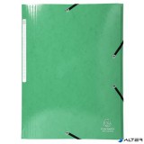 Gumis, mappa, karton, A4, EXACOMPTA "Iderama", sötét zöld